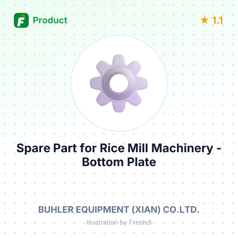 Spare Part for Rice Mill Machinery - Bottom Plate – summary card, no photo uploaded yet