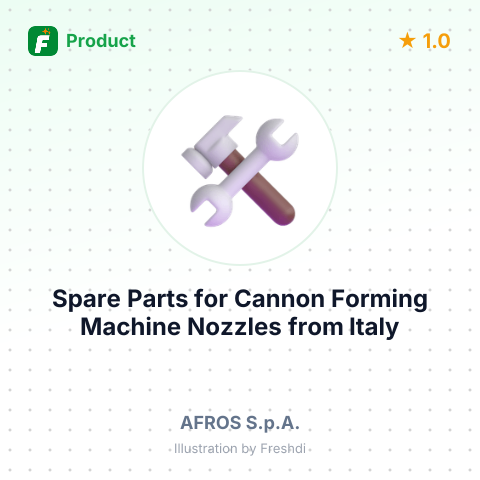 Spare Parts for Cannon Forming Machine Nozzles – summary card, no photo uploaded yet