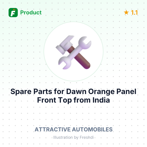 Spare Parts for Dawn Orange Panel Front Top – summary card, no photo uploaded yet