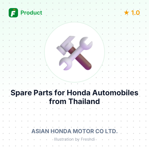 Spare Parts for Honda Automobiles – summary card, no photo uploaded yet