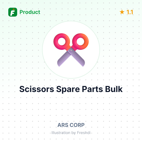 Spare Parts for Scissors, Model SP-338 – summary card, no photo uploaded yet