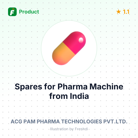 Spares for Pharma Machine – summary card, no photo uploaded yet