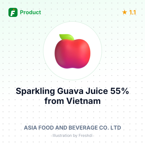 Sparkling Guava Juice 55% – summary card, no photo uploaded yet