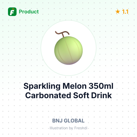 Sparkling Melon 350ml Carbonated Soft Drink – summary card, no photo uploaded yet