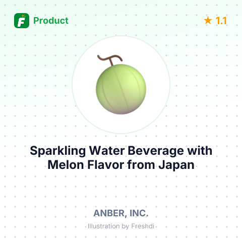 Sparkling Water Beverage with Melon Flavor – summary card, no photo uploaded yet