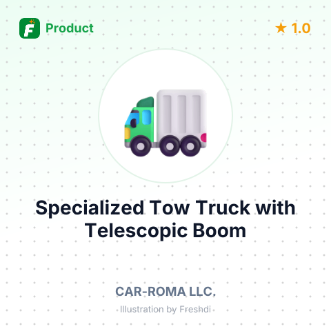 Specialized Tow Truck with Telescopic Boom – summary card, no photo uploaded yet