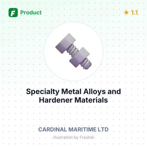 Specialty Metal Alloys and Hardener Materials – summary card, no photo uploaded yet