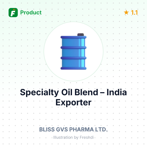 Specialty Oil Blend – summary card, no photo uploaded yet