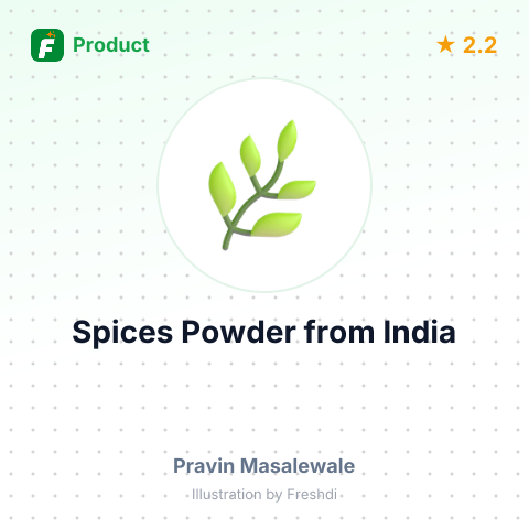 Spices Powder – summary card, no photo uploaded yet