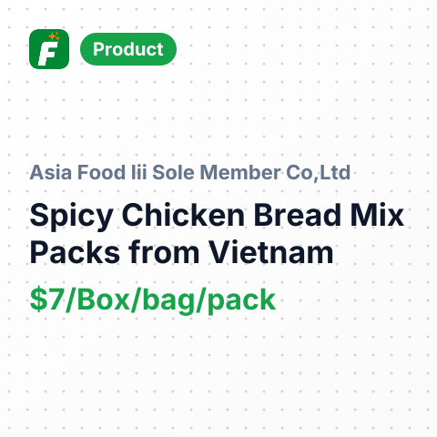 Spicy Chicken Bread Mix Packs – summary card, no photo uploaded yet