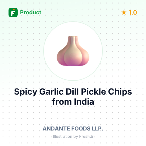 Spicy Garlic Dill Pickle Chips – summary card, no photo uploaded yet
