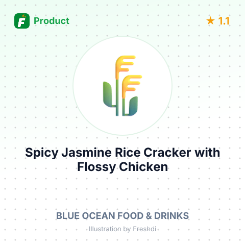 Spicy Jasmine Rice Cracker with Flossy Chicken – summary card, no photo uploaded yet