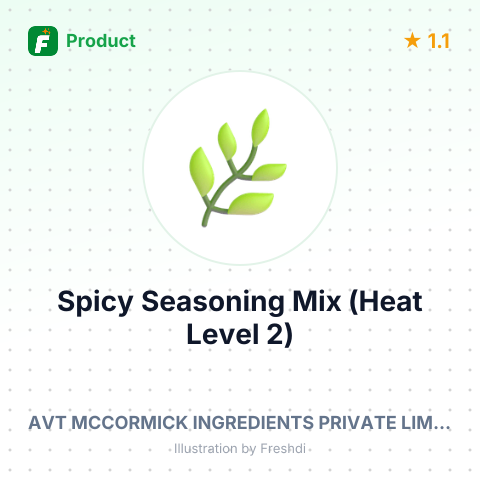 Spicy Seasoning Mix (Heat Level 2) – summary card, no photo uploaded yet