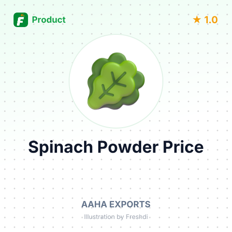 Spinach Leaves Powder – summary card, no photo uploaded yet