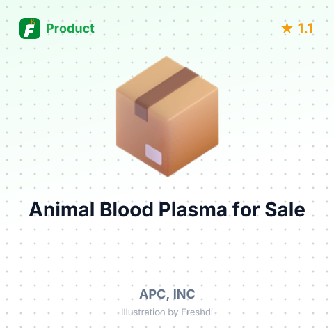 Spray Dried Animal Blood Plasma for Feed – summary card, no photo uploaded yet
