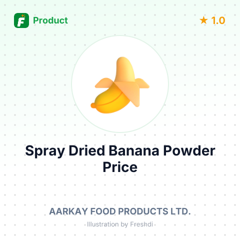 Spray Dried Banana Powder – summary card, no photo uploaded yet