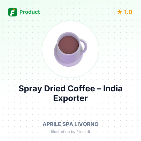 Spray Dried Coffee – summary card, no photo uploaded yet