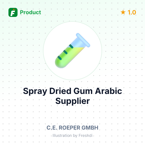 Spray Dried Gum Arabic – summary card, no photo uploaded yet