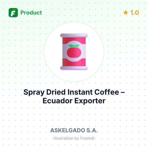 Spray Dried Instant Coffee – summary card, no photo uploaded yet