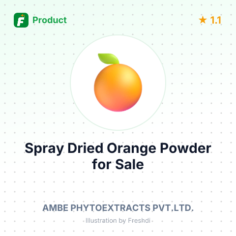 Spray Dried Orange Powder – summary card, no photo uploaded yet
