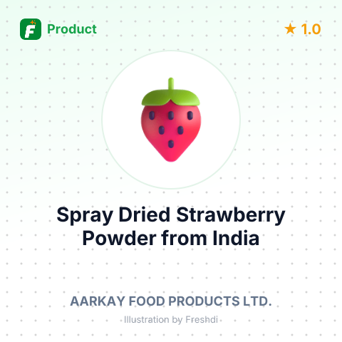 Spray Dried Strawberry Powder – summary card, no photo uploaded yet