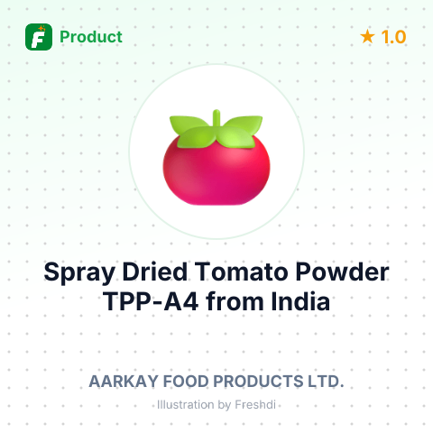 Spray Dried Tomato Powder TPP-A4 – summary card, no photo uploaded yet