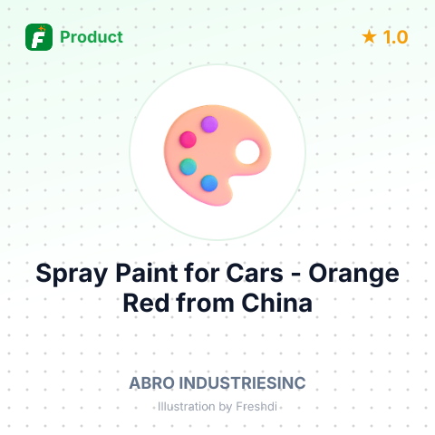 Spray Paint for Cars - Orange Red – summary card, no photo uploaded yet
