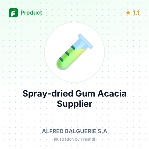 Spray-dried Gum Acacia – summary card, no photo uploaded yet