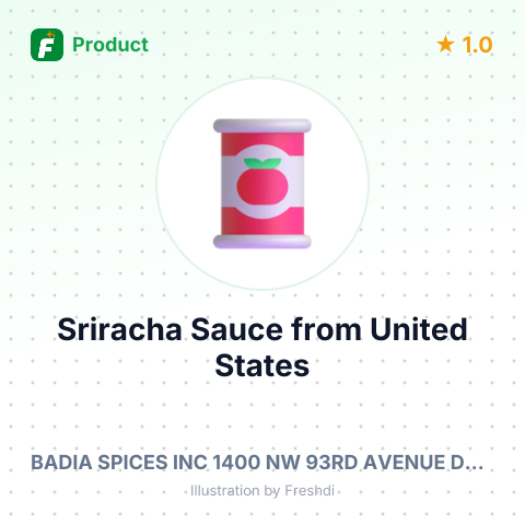 Sriracha Sauce – summary card, no photo uploaded yet