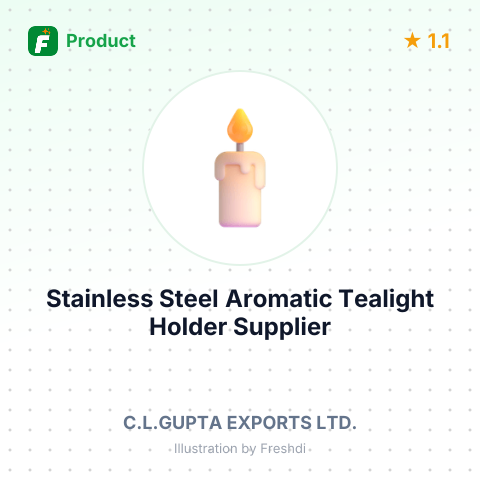 Stainless Steel Aromatic Tealight Holder – summary card, no photo uploaded yet