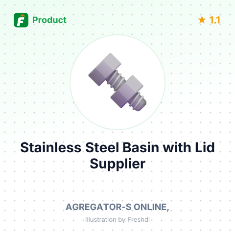 Stainless Steel Basin with Lid – summary card, no photo uploaded yet