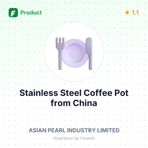Stainless Steel Coffee Pot – summary card, no photo uploaded yet
