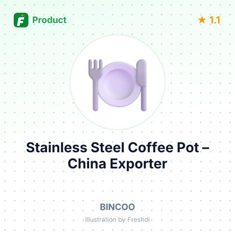 Stainless Steel Coffee Pot – summary card, no photo uploaded yet