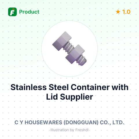 Stainless Steel Container with Lid – summary card, no photo uploaded yet