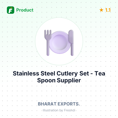 Stainless Steel Cutlery Set - Tea Spoon – summary card, no photo uploaded yet