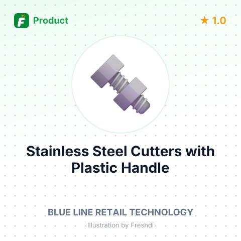 Stainless Steel Cutters with Plastic Handle – summary card, no photo uploaded yet