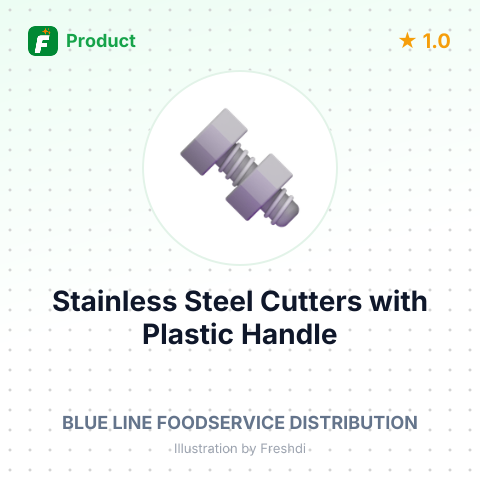 Stainless Steel Cutters with Plastic Handle – summary card, no photo uploaded yet