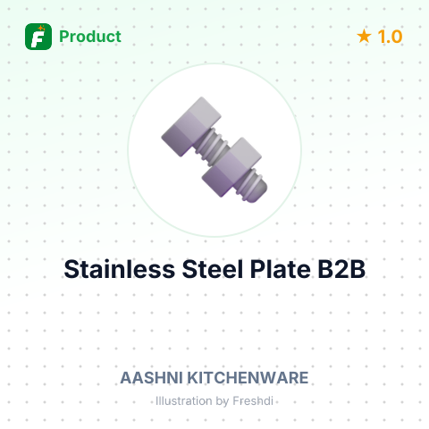 Stainless Steel Deep Rice Plate – summary card, no photo uploaded yet