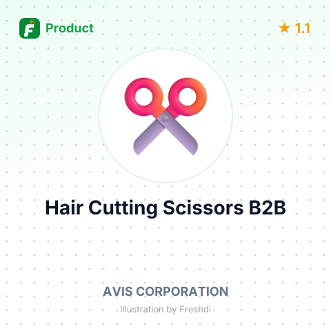 Stainless Steel Hair Cutting Scissors with Plastic Handle – summary card, no photo uploaded yet