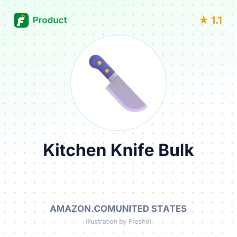 Stainless Steel Kitchen Knife with Plastic Handle – summary card, no photo uploaded yet