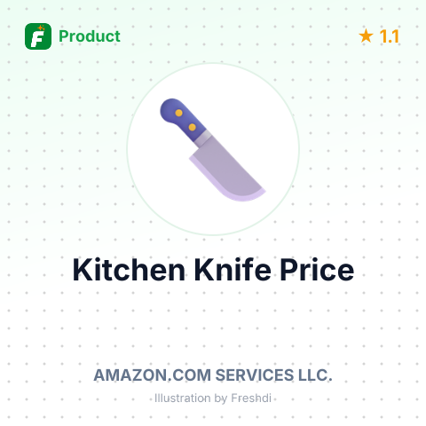 Stainless Steel Kitchen Knife with Wooden Handle – summary card, no photo uploaded yet