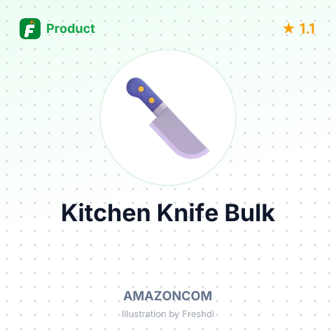 Stainless Steel Kitchen Knife with Wooden Handle – summary card, no photo uploaded yet