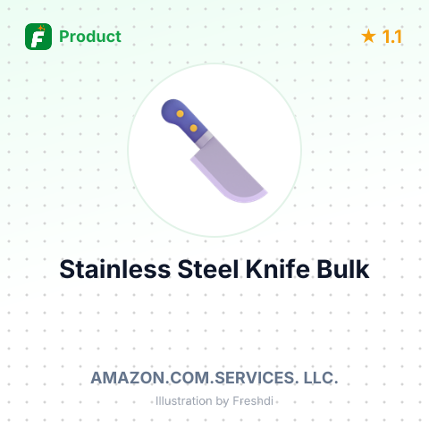 Stainless Steel Knife with Plastic Handle – summary card, no photo uploaded yet