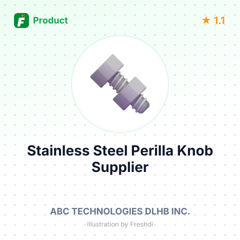 Stainless Steel Perilla Knob – summary card, no photo uploaded yet