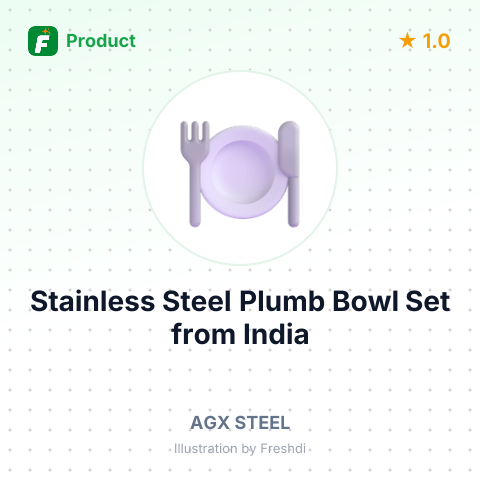 Stainless Steel Plumb Bowl Set – summary card, no photo uploaded yet