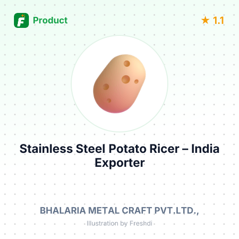 Stainless Steel Potato Ricer – summary card, no photo uploaded yet