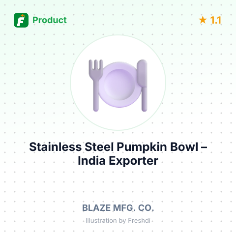 Stainless Steel Pumpkin Bowl – product summary card, no photo uploaded yet