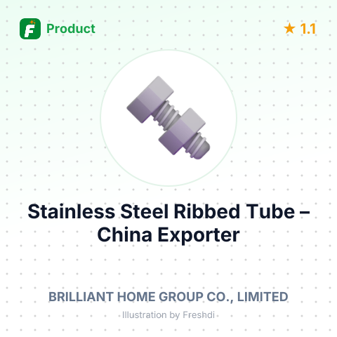Stainless Steel Ribbed Tube – summary card, no photo uploaded yet