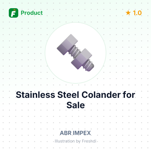 Stainless Steel Rice Colander – summary card, no photo uploaded yet