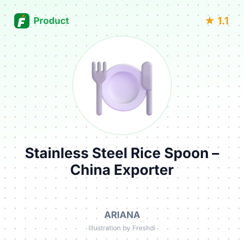 Stainless Steel Rice Spoon – summary card, no photo uploaded yet